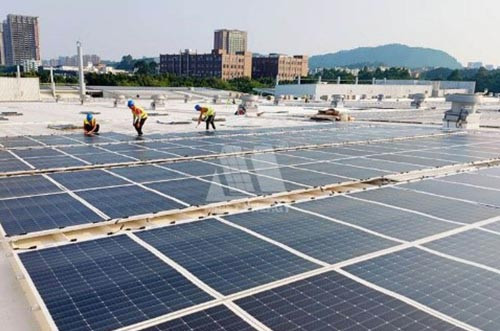 剛?cè)岵ety歐億體育屋頂柔性組件固定支架聚光煥能！